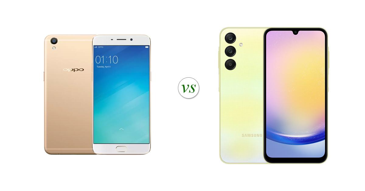 Oppo F1s Vs Samsung Galaxy A25 5g Side By Side Specs Comparison 9754