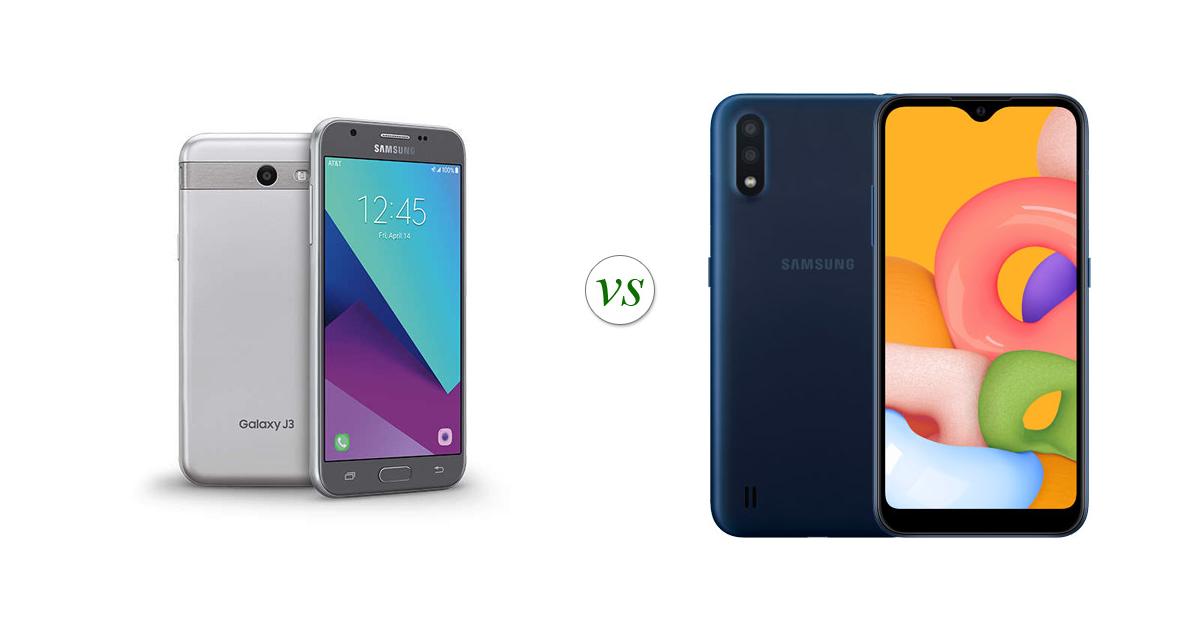 Samsung Galaxy J3 17 Vs Samsung Galaxy A01 Side By Side Specs Comparison