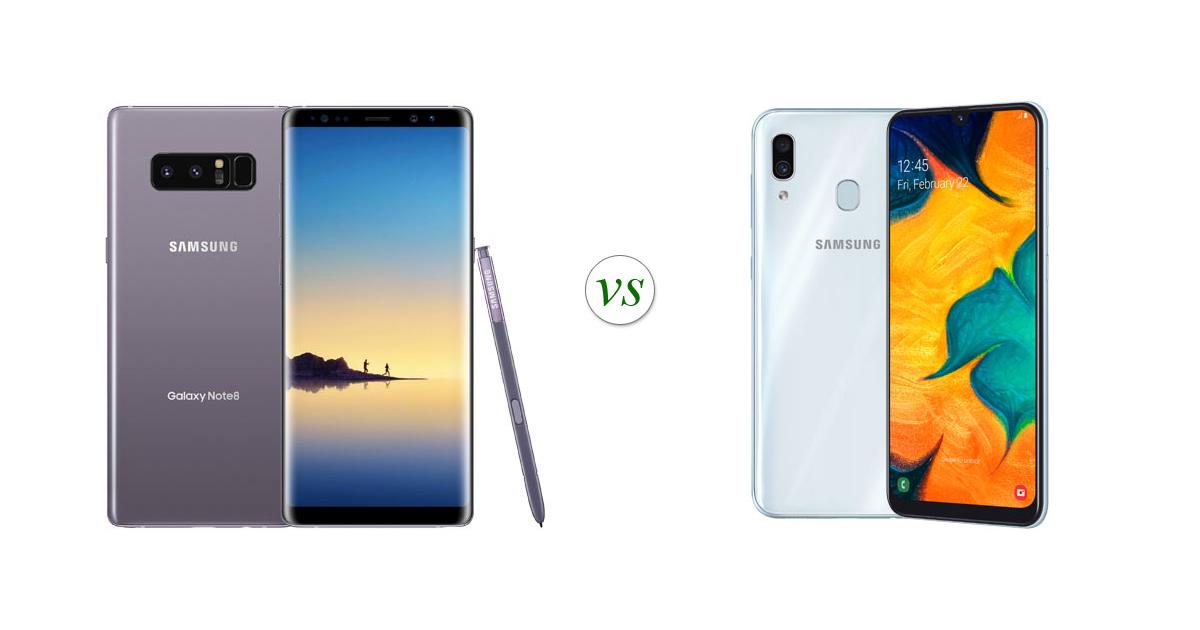 note 8 vs a30