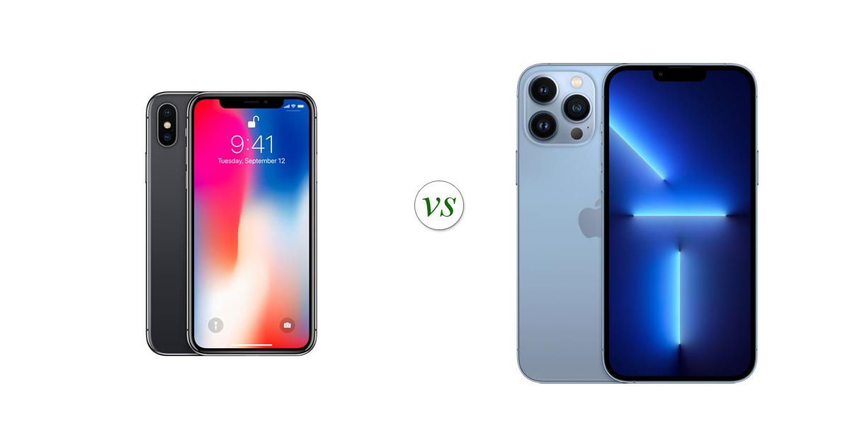 Apple iPhone X vs Apple iPhone 13 Pro Max: Side by Side Specs Comparison
