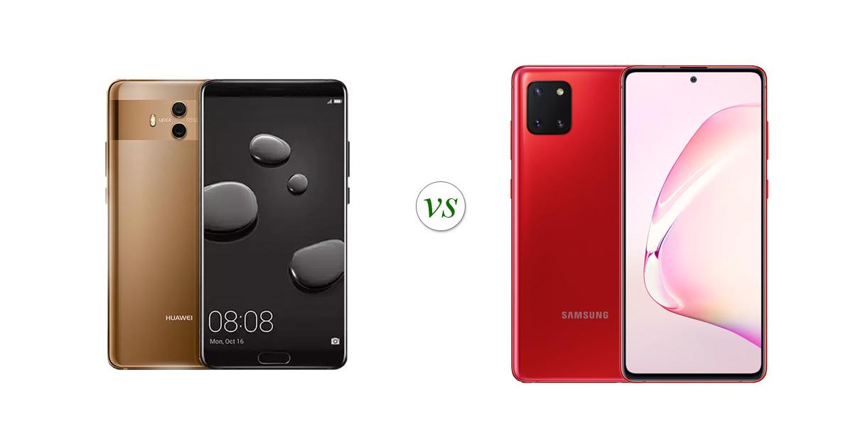 Huawei Mate 10 vs Samsung Galaxy Note 10 Lite: Side by ...