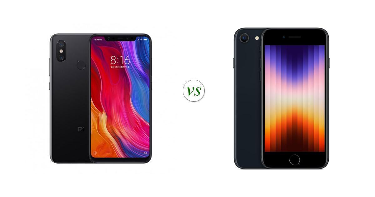 mi 8 se vs iphone x