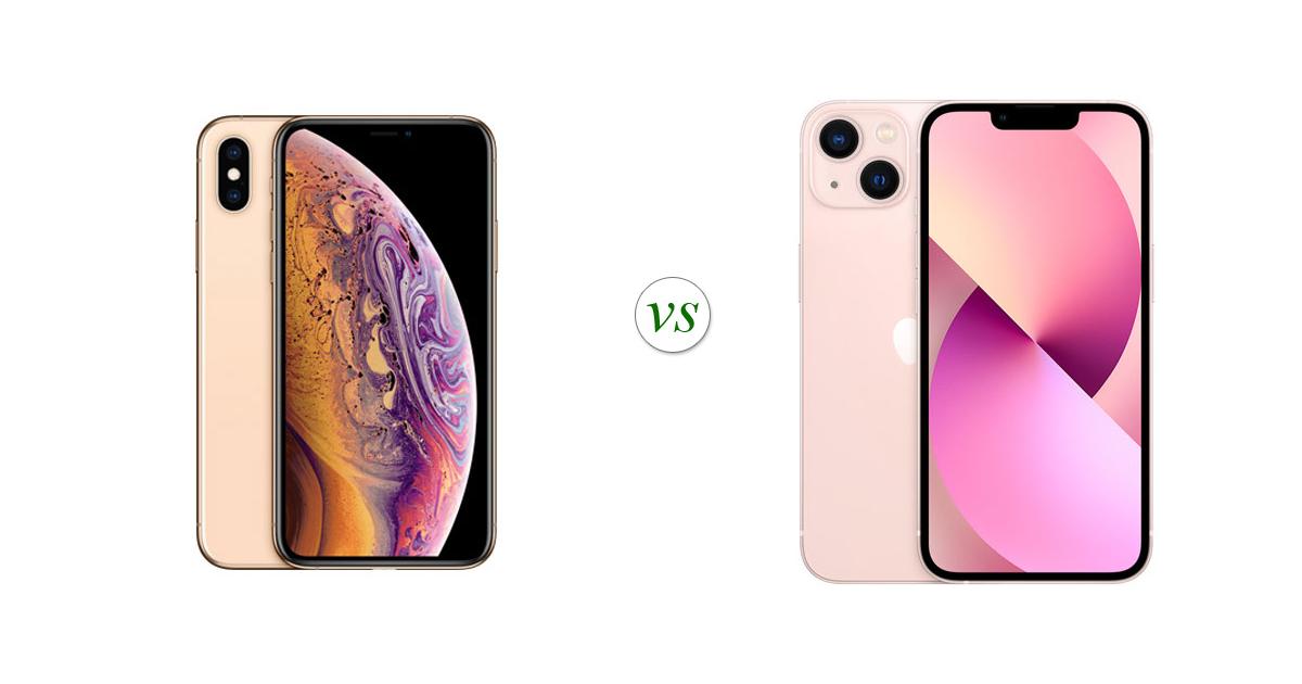 compare iphone xs and 13