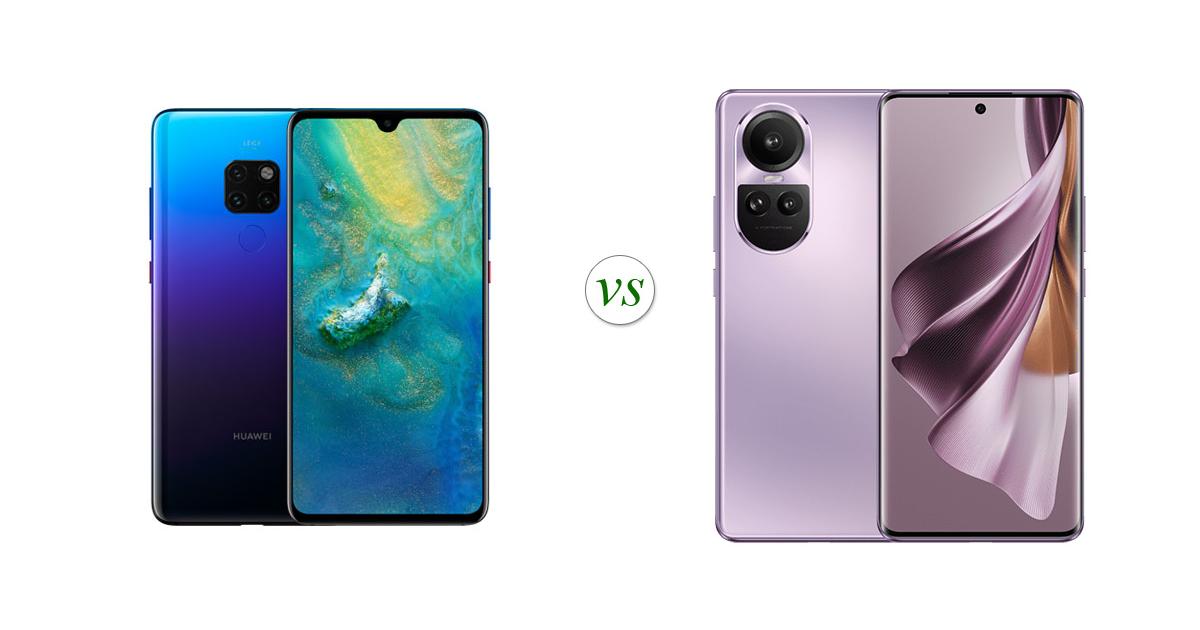 Huawei Mate 20 vs OPPO Reno10 Pro 5G: Side by Side Specs Comparison