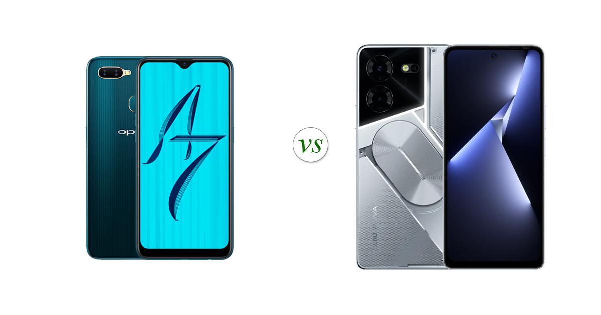 OPPO A7 vs TECNO POVA 5 Pro 5G: Side by Side Specs Comparison