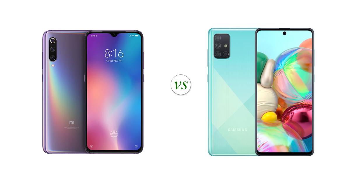 xiaomi mi 9 vs a71