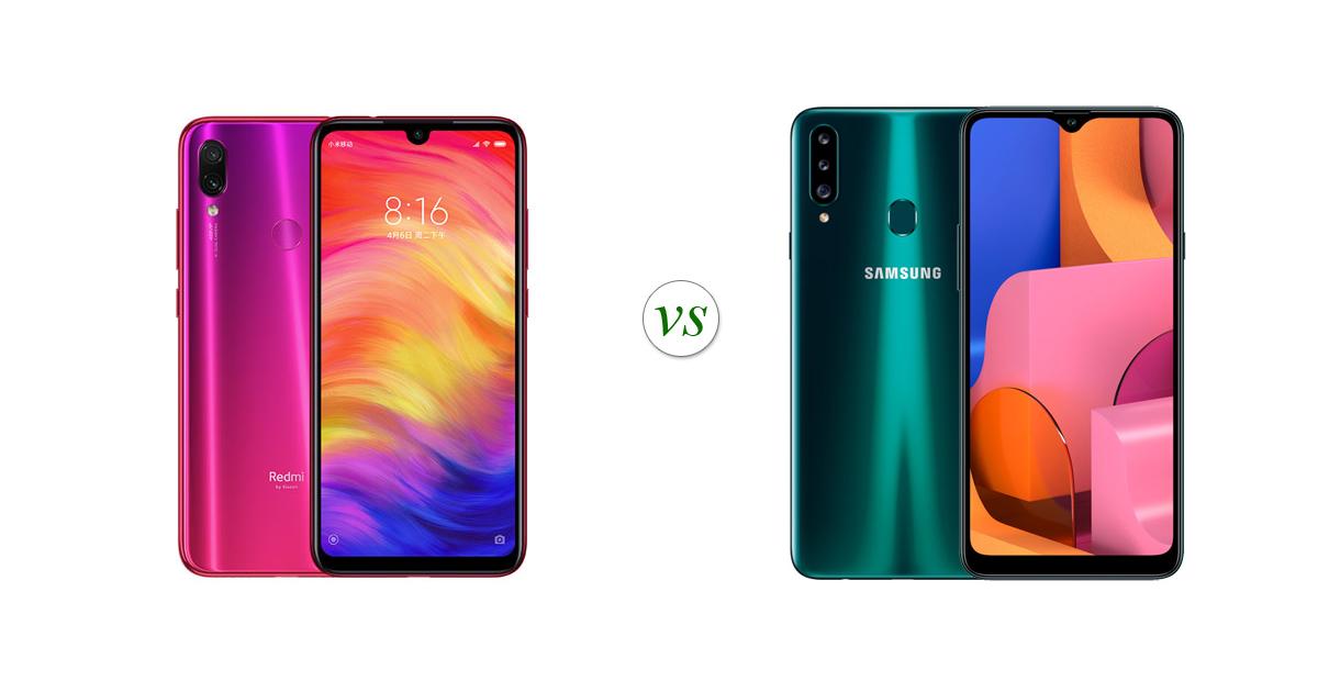 samsung a20s vs redmi note 7