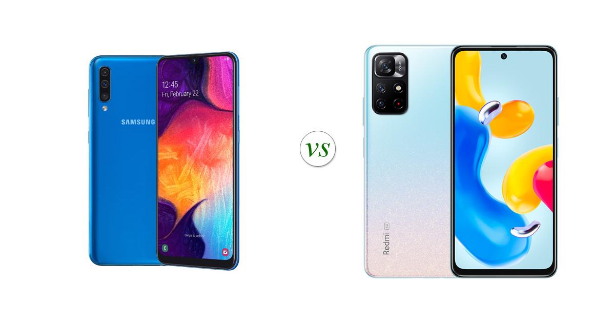 samsung a50 vs xiaomi redmi note 11