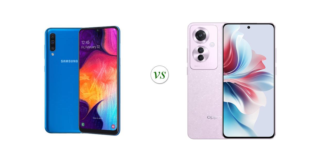 Samsung Galaxy A50 vs OPPO Reno11 F 5G: Side by Side Specs Comparison