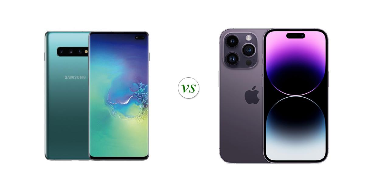 galaxy s10 plus vs iphone 14 pro