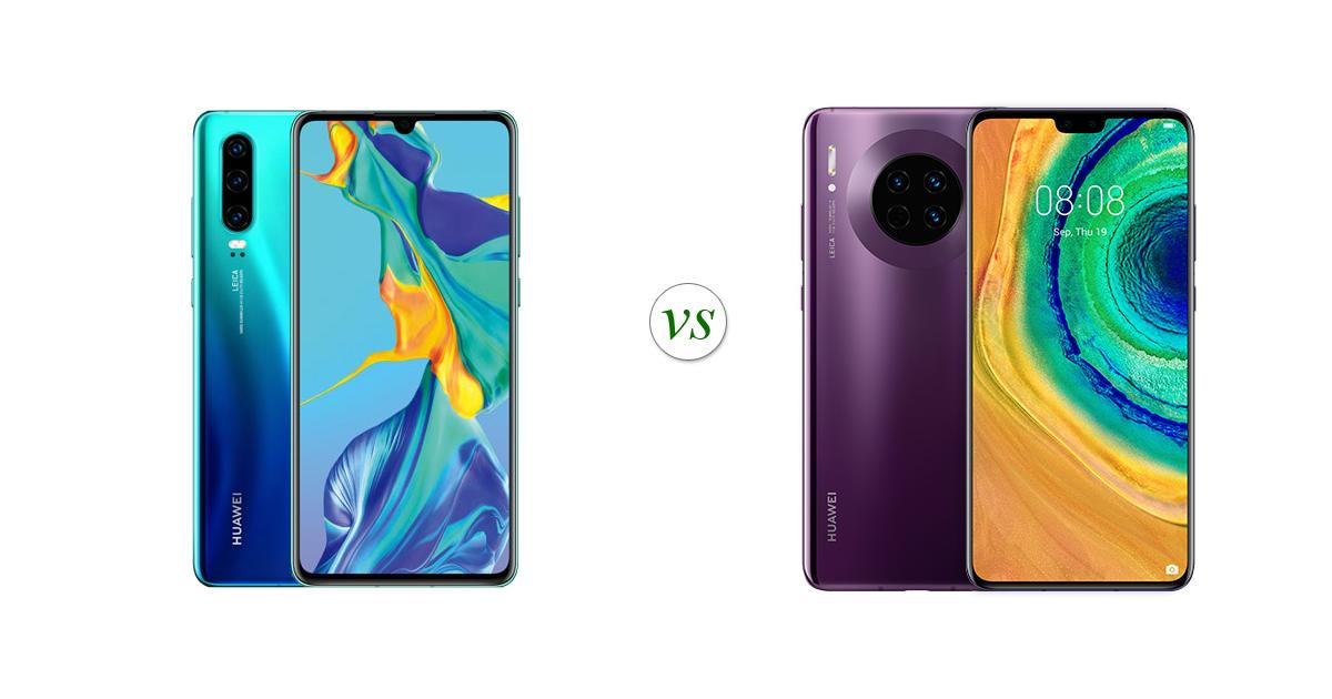 Huawei P30 vs Huawei Mate 30: Side by Side Specs Comparison