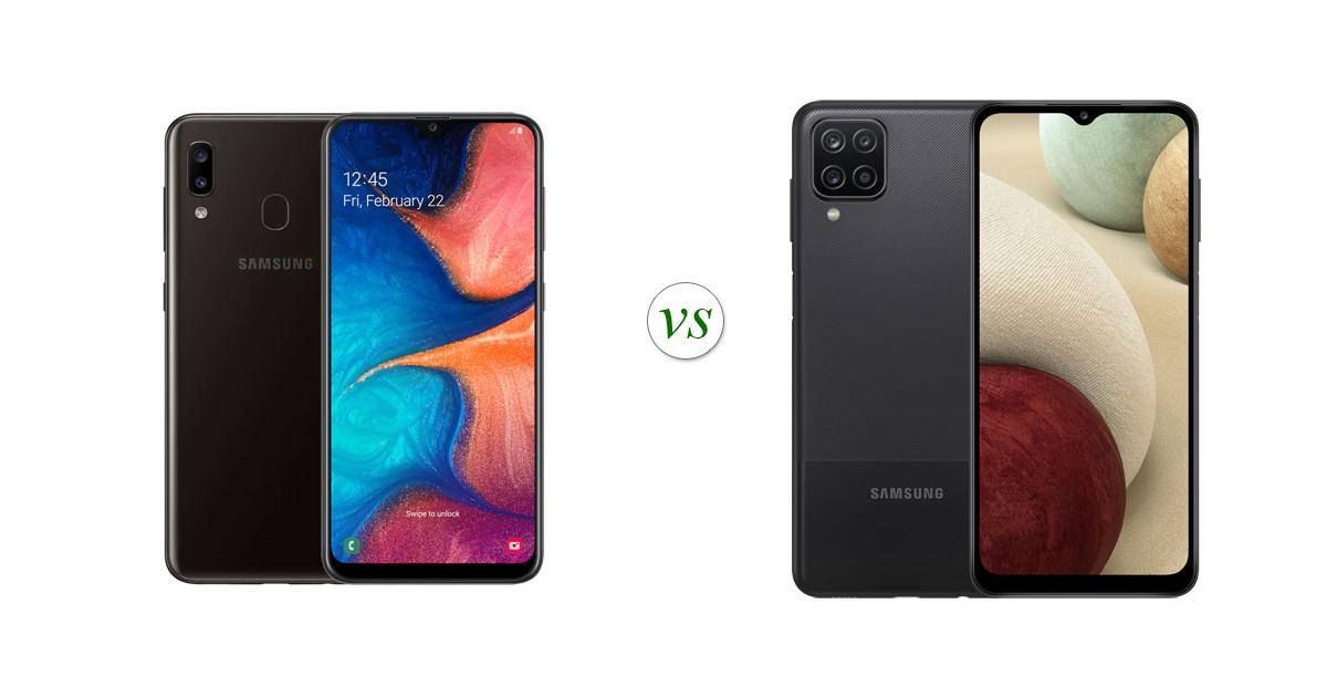 compare samsung a12 and a20