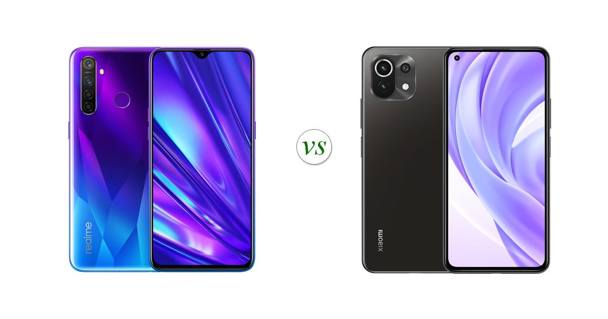 Realme 5 Pro vs Xiaomi Mi 11 Lite Side by Side Specs