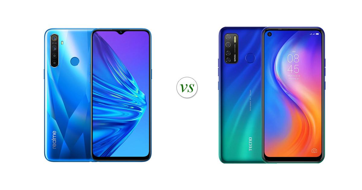 Realme 5 vs TECNO Spark 5 Pro: Side by Side Specs Comparison