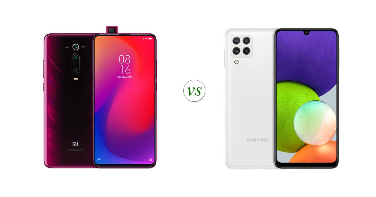 xiaomi 9t vs samsung a22