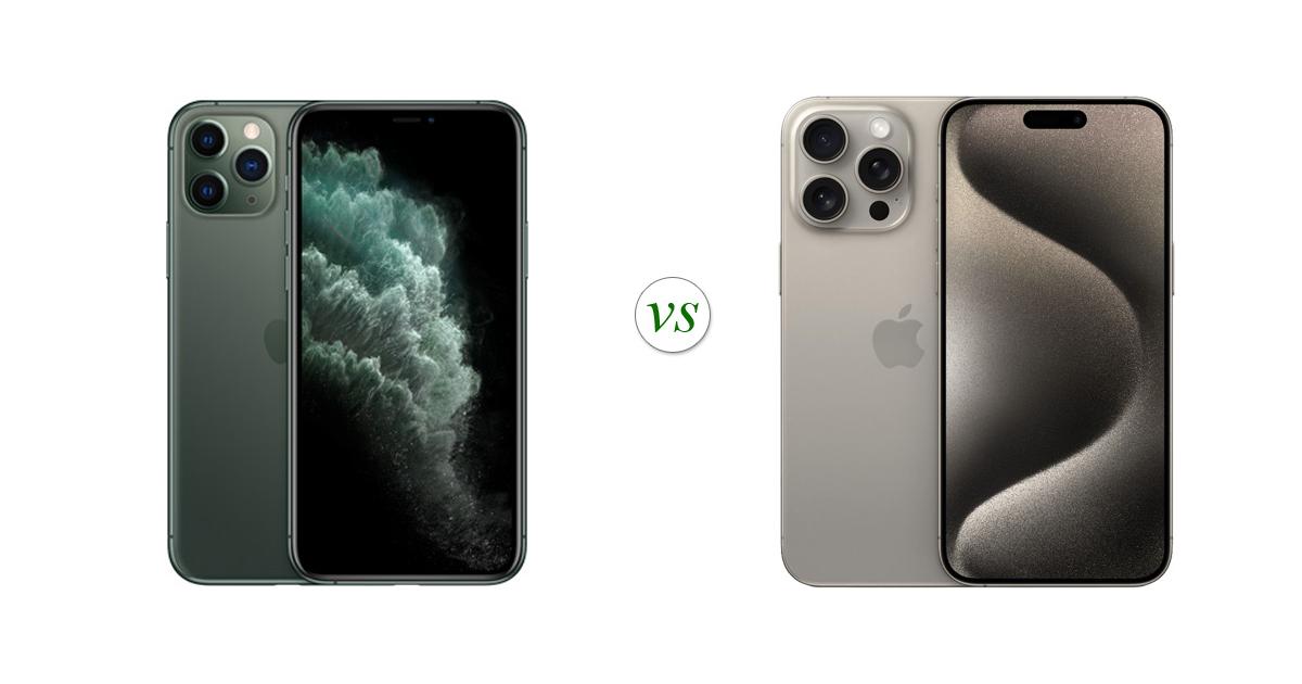 Apple iPhone 11 Pro vs Apple iPhone 15 Pro Max: Side by Side Specs ...