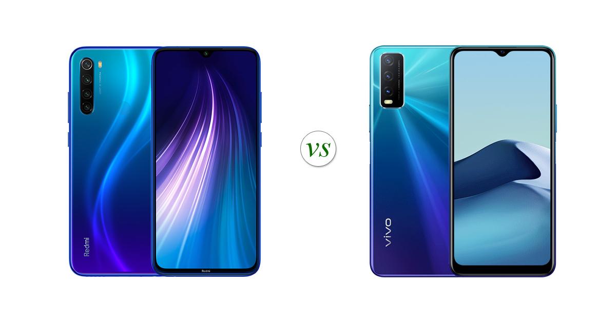 vivo y20 vs redmi note 8