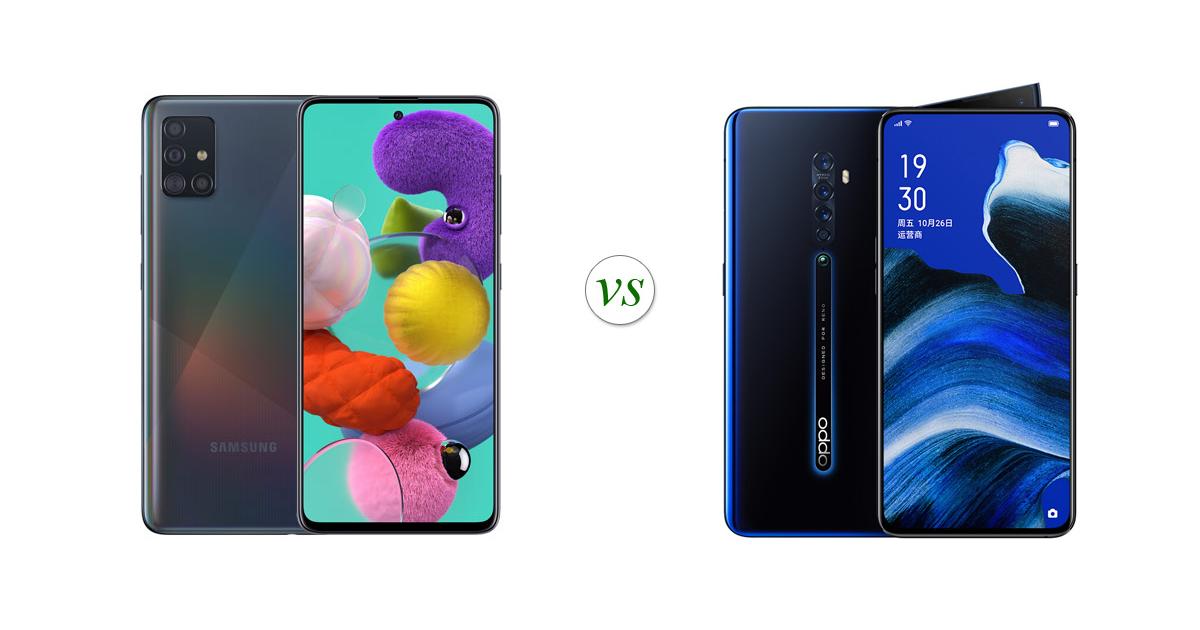 oppo reno4 z vs samsung a51