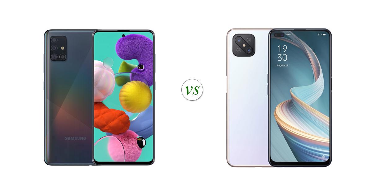 oppo reno4 z vs samsung a51