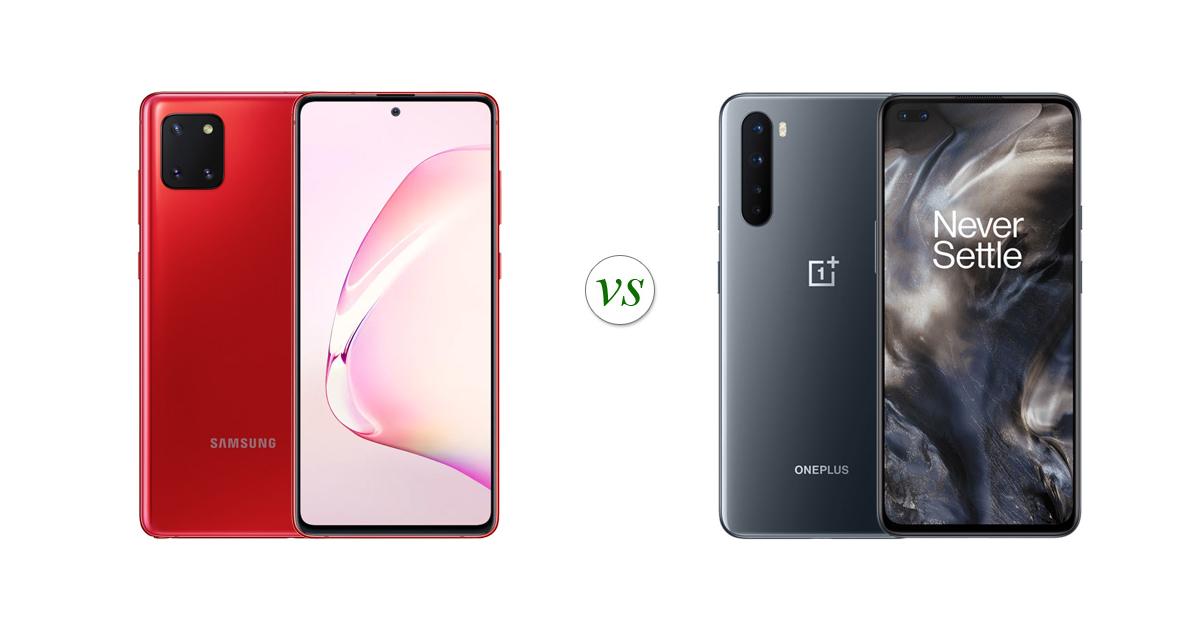 compare samsung note 10 lite and oneplus nord