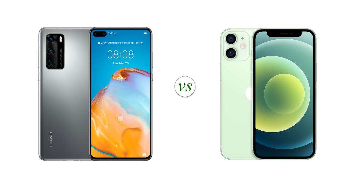 Download Huawei P40 vs Apple iPhone 12 mini: Side by Side Specs Comparison