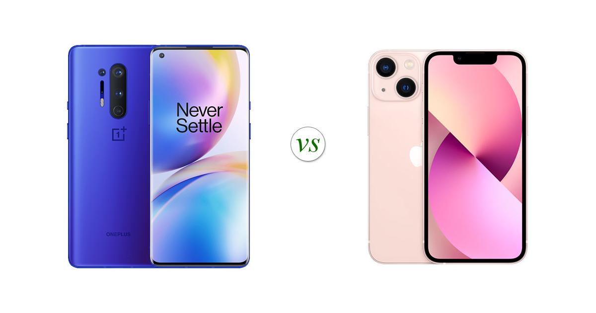 oneplus 8t vs iphone 13 mini