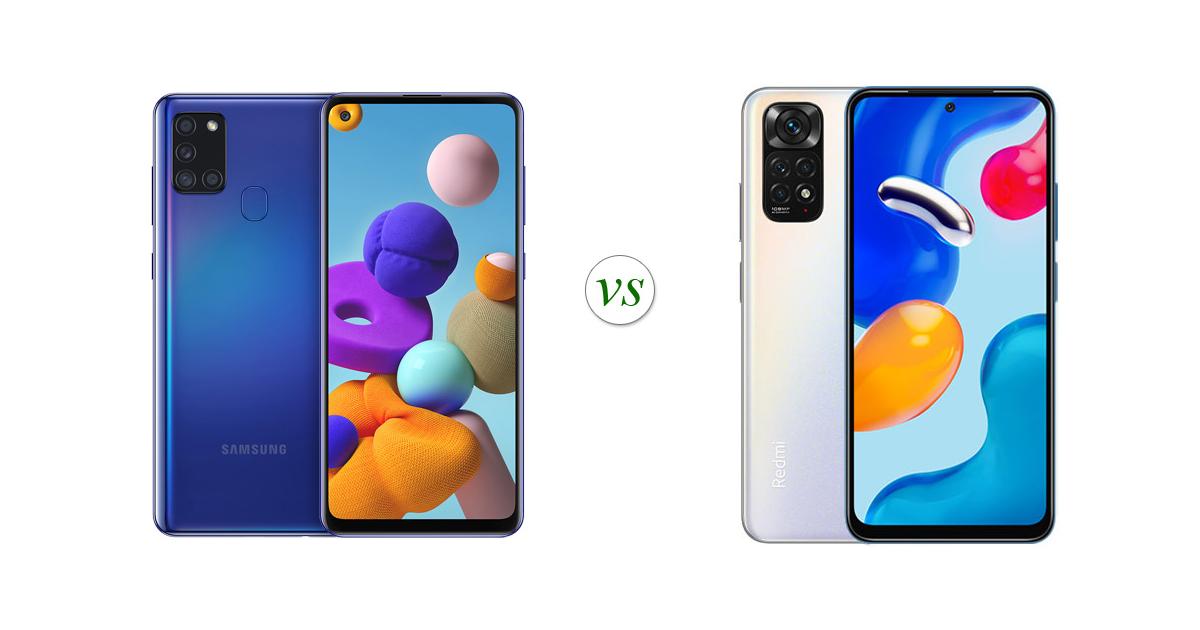 galaxy a21s vs redmi note 11