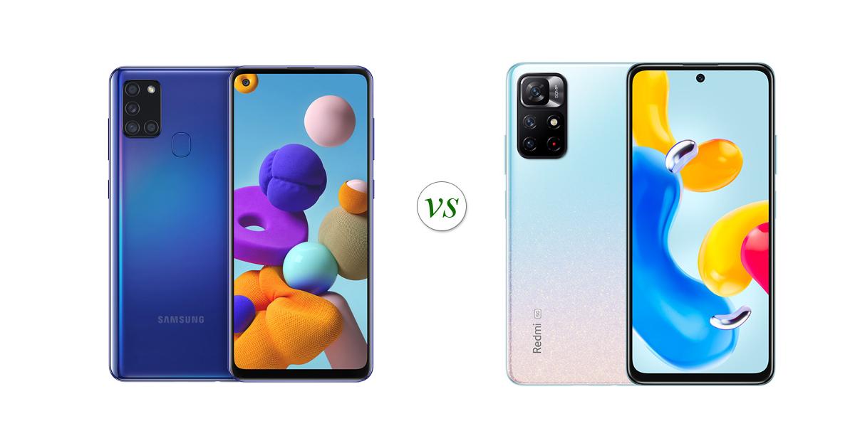 a21s vs xiaomi redmi note 11