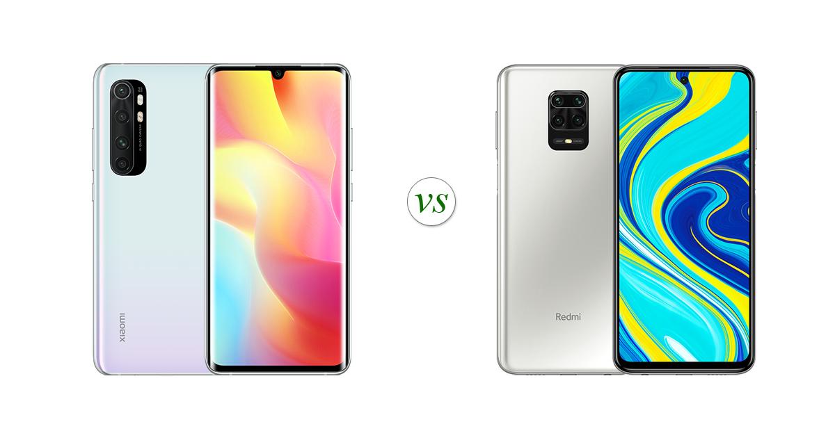 xiaomi mi note 10 vs samsung note 9