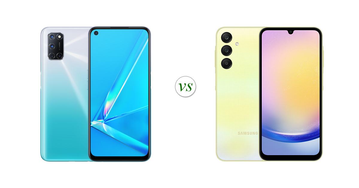 Oppo A92 Vs Samsung Galaxy A25 5g Side By Side Specs Comparison