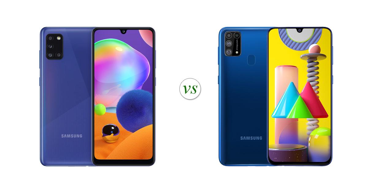 comparison between samsung a31 and m31