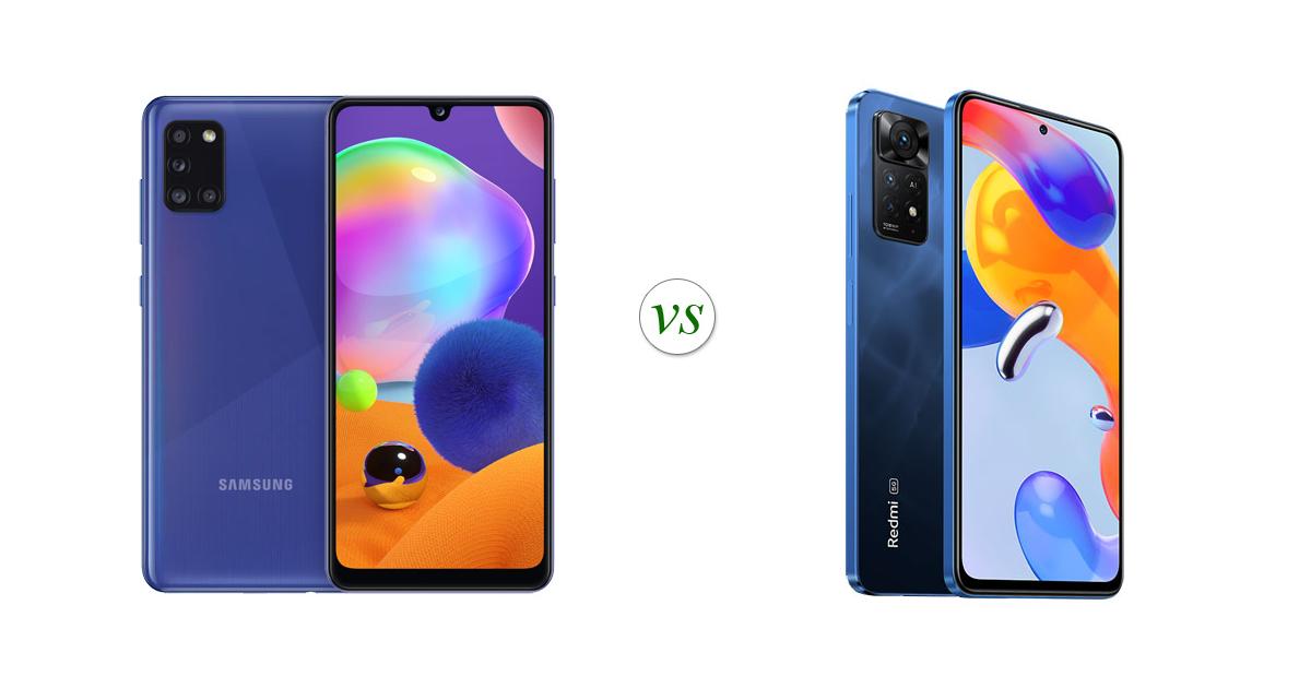 samsung galaxy a31 vs xiaomi redmi note 11