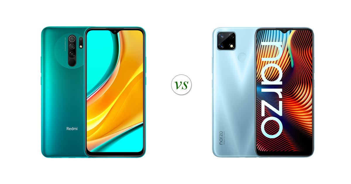 compare realme narzo 20 and redmi note 9 pro