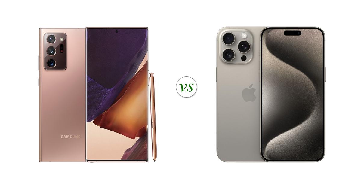 galaxy note 10 vs iphone 15 pro