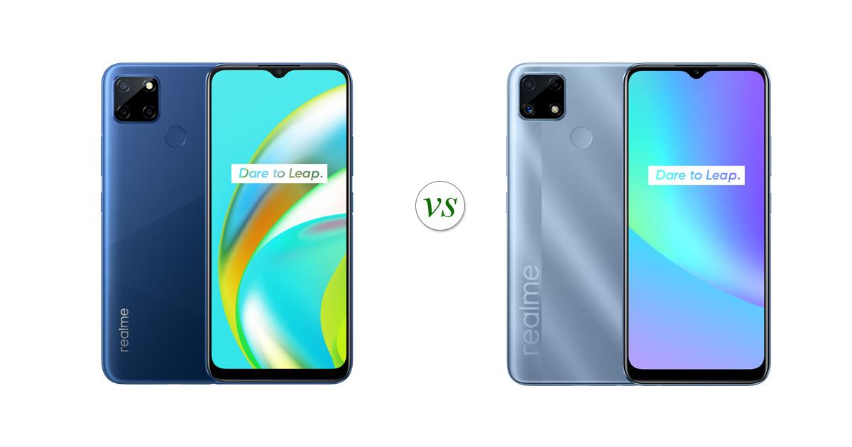 realme c25 and c12