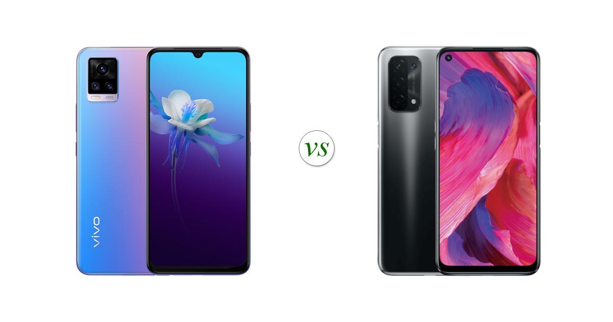 vivo v20 vs oppo a74