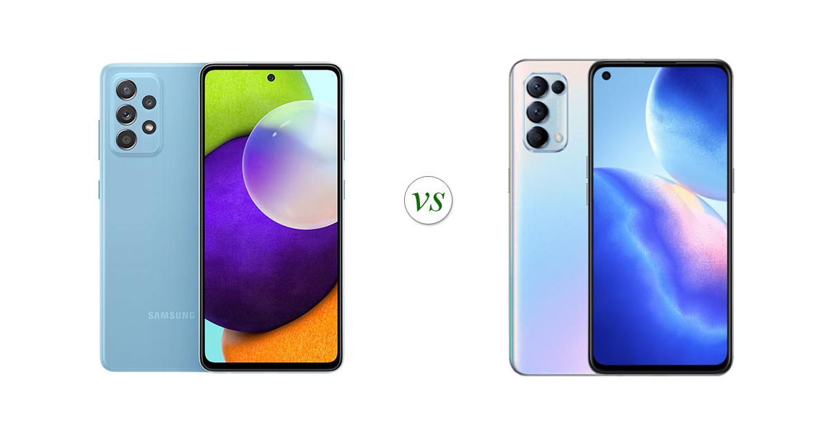 Samsung Galaxy A52 vs OPPO Reno5 5G: Side by Side Specs Comparison