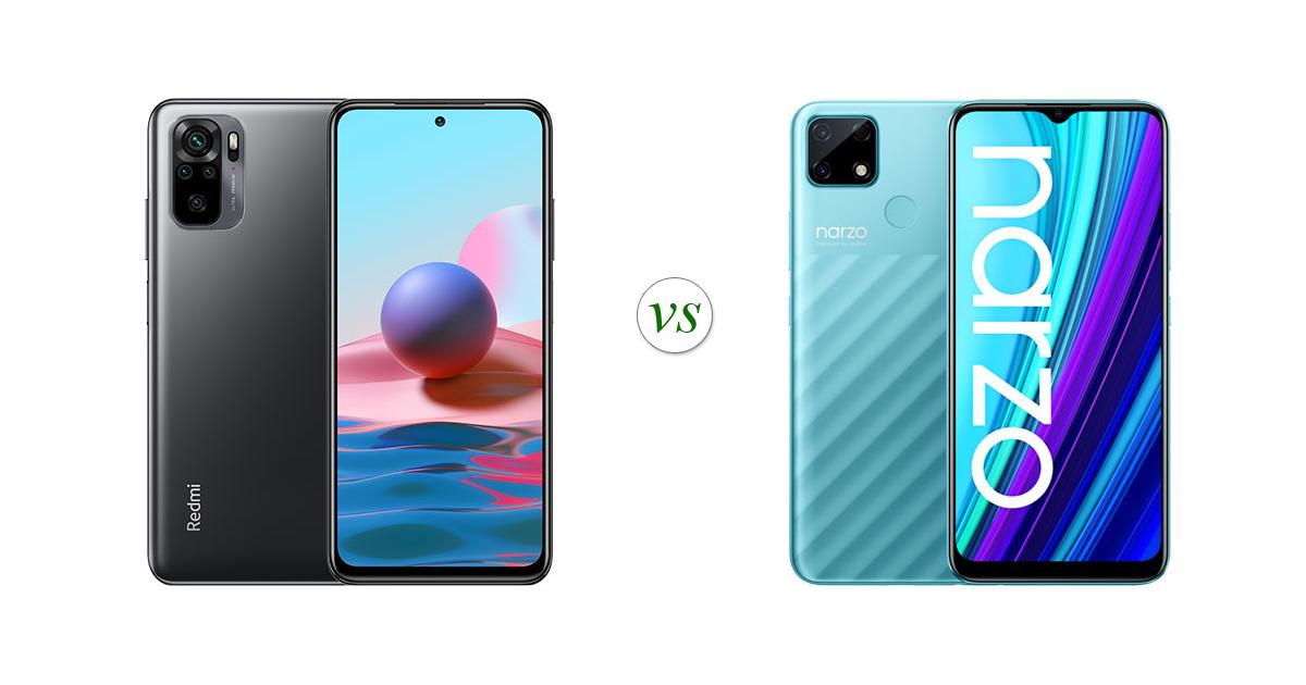 redmi note 10 vs realme narzo 50a