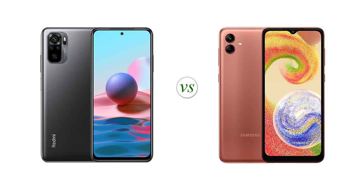 samsung a04 vs redmi 10a