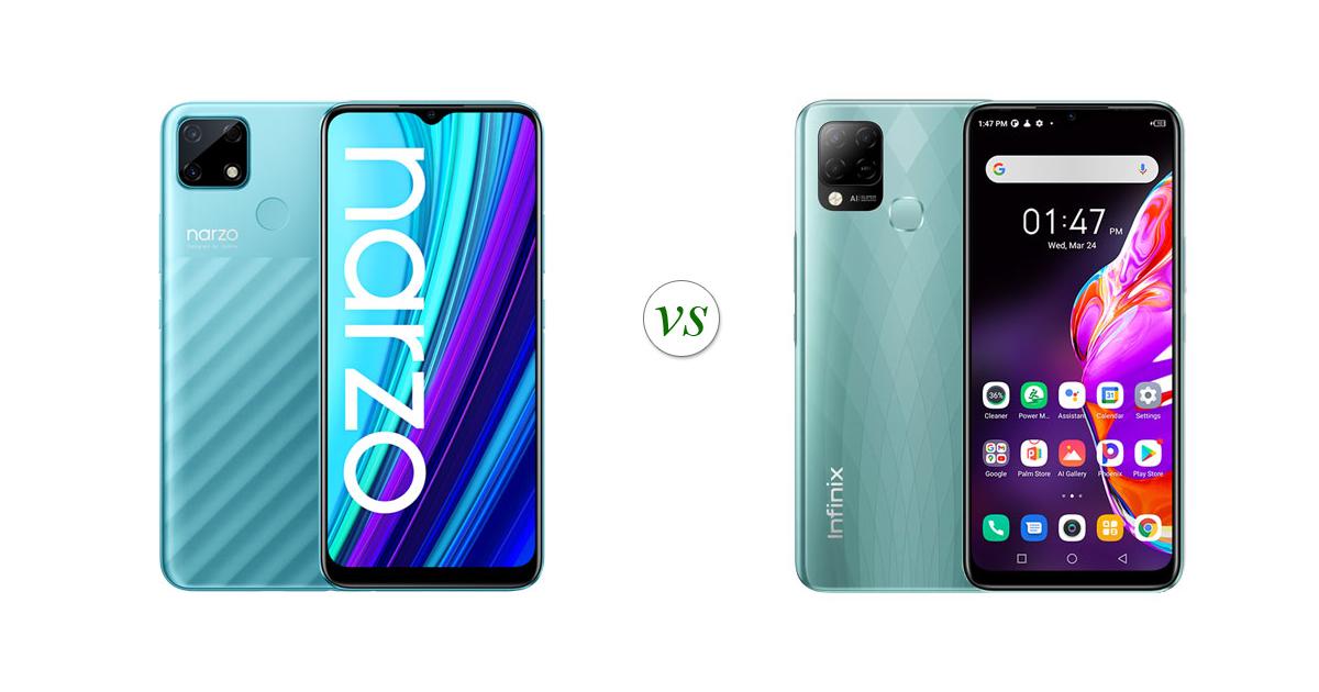 infinix hot 10s vs realme narzo 30a