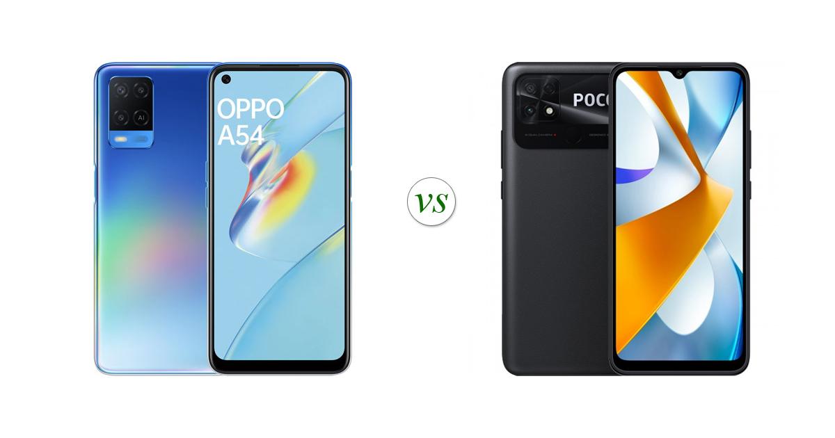 poco c40 vs oppo a55