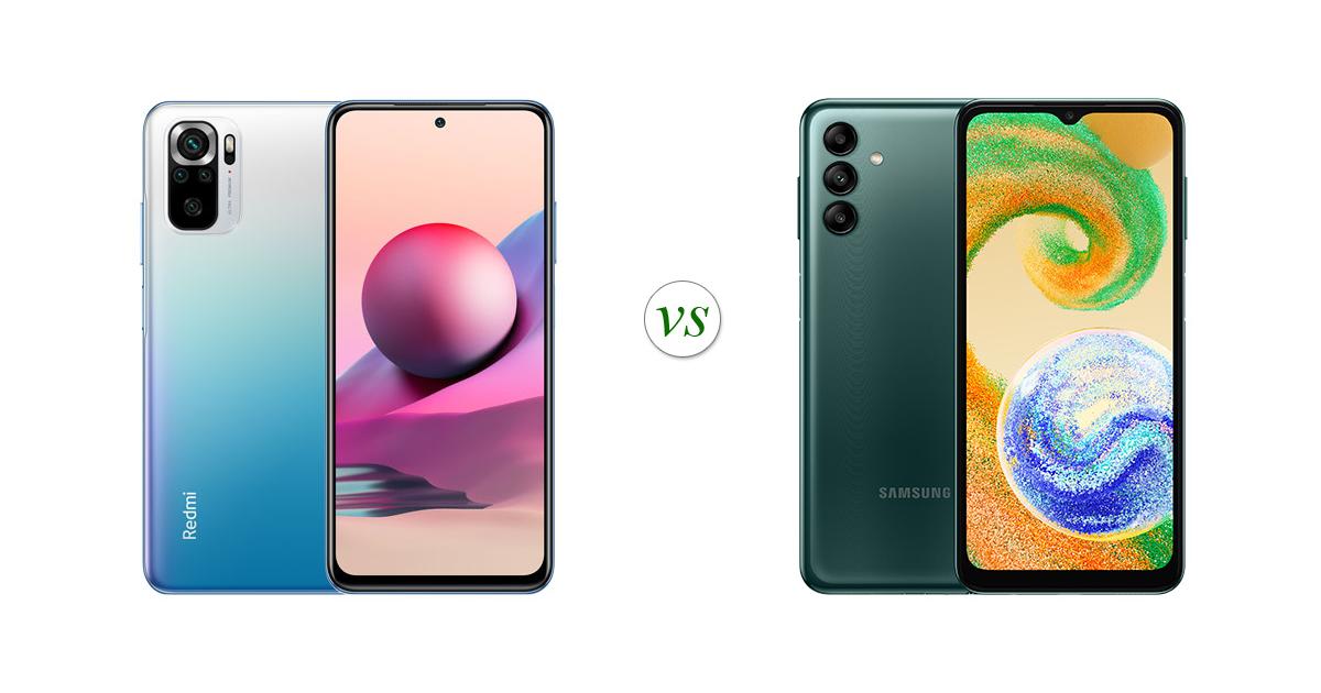 samsung a04s vs redmi note 8