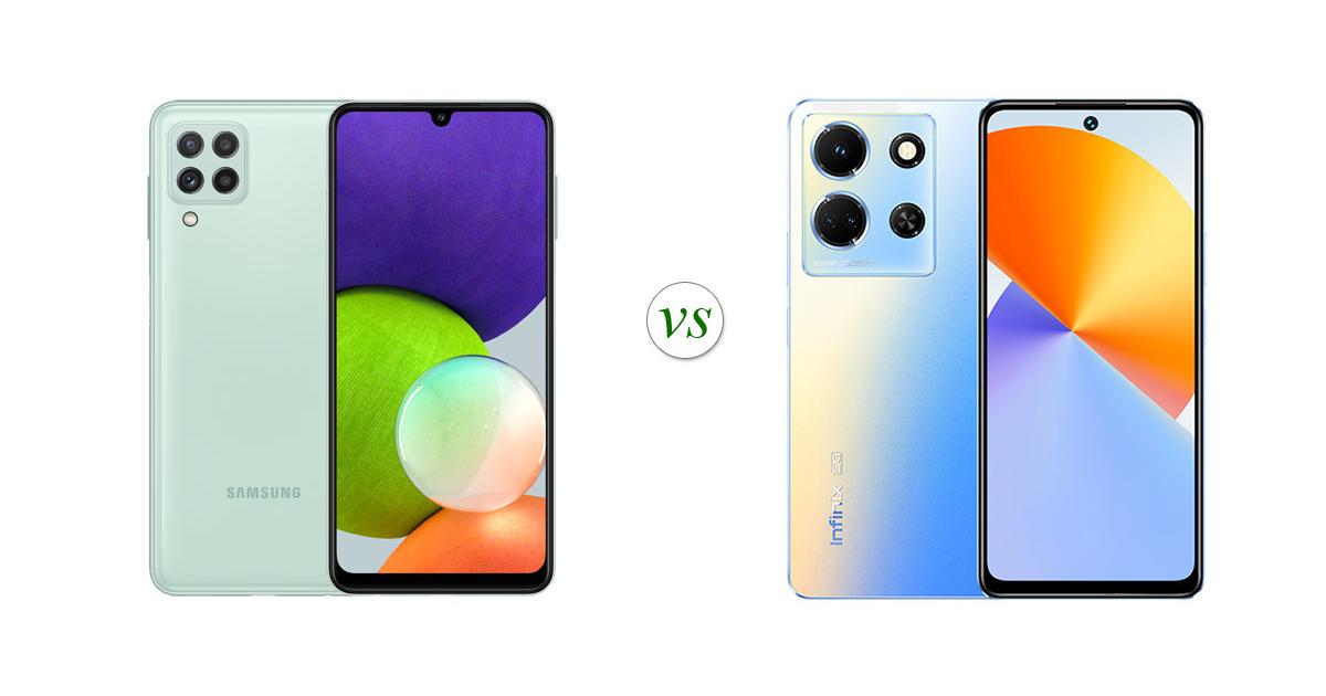 samsung a22 vs infinix note 11 nfc