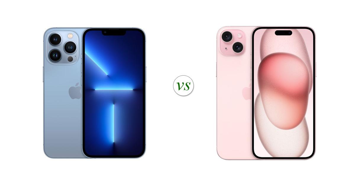 compare iphone 15 plus to iphone 13 pro