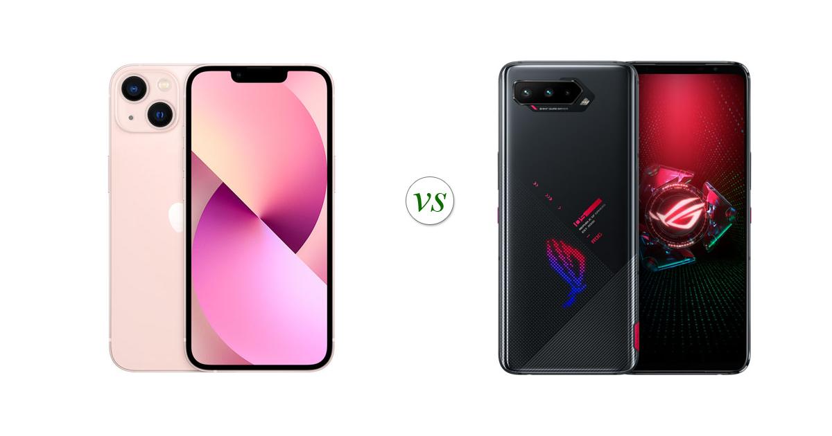 rog 5 vs iphone 13