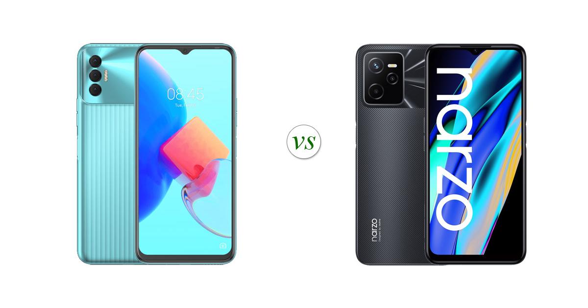 tecno spark 8 pro vs narzo 50a