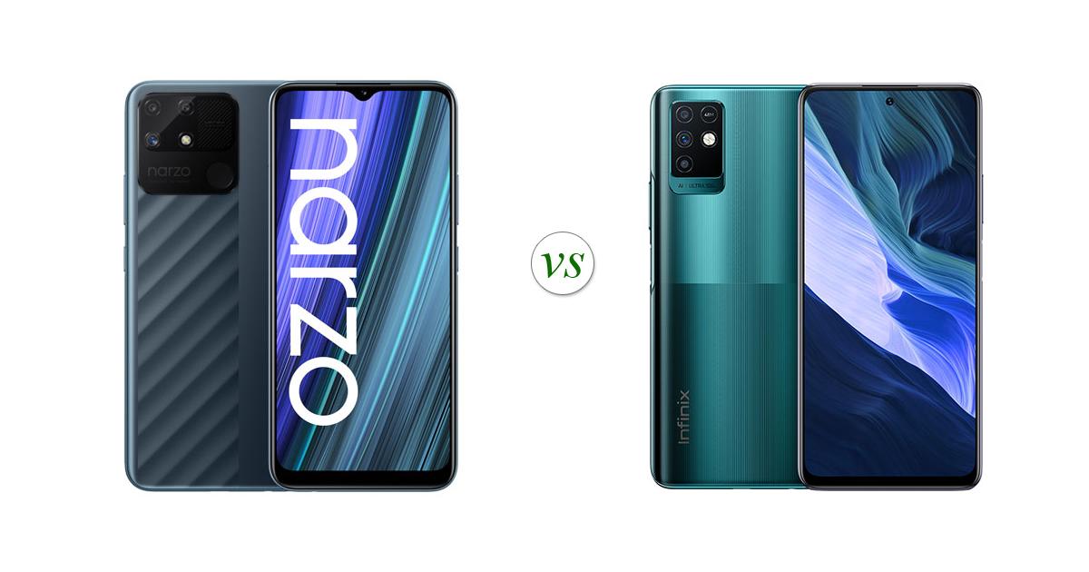 realme narzo 50a vs infinix note 10