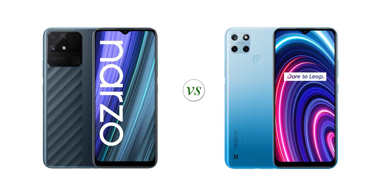 realme c25y and realme narzo 50a comparison