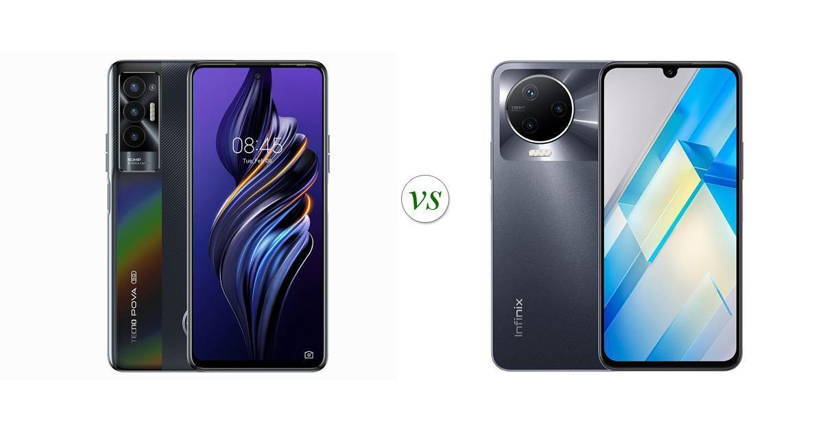 TECNO POVA 5G vs Infinix Note 12 Pro: Side by Side Specs Comparison