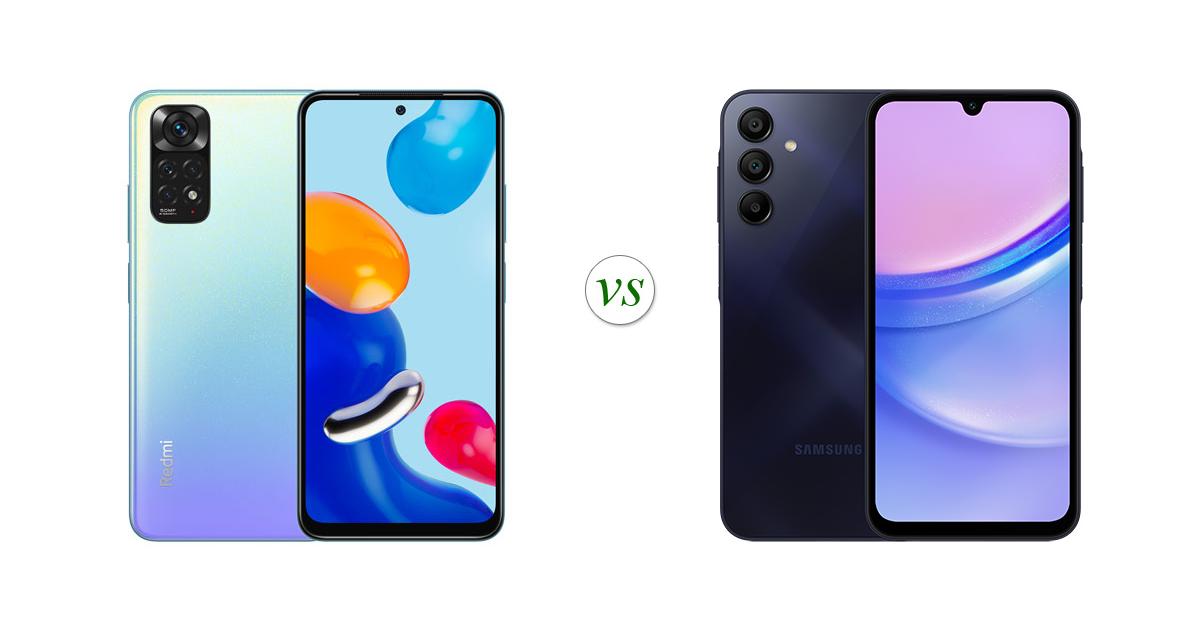 samsung a15 vs redmi note 11 gsmarena